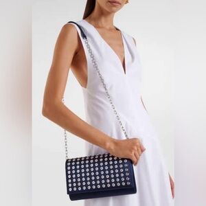 Elevated Christian Louboutin Clutch Shoulder Paloma Crepe Satin New with tags